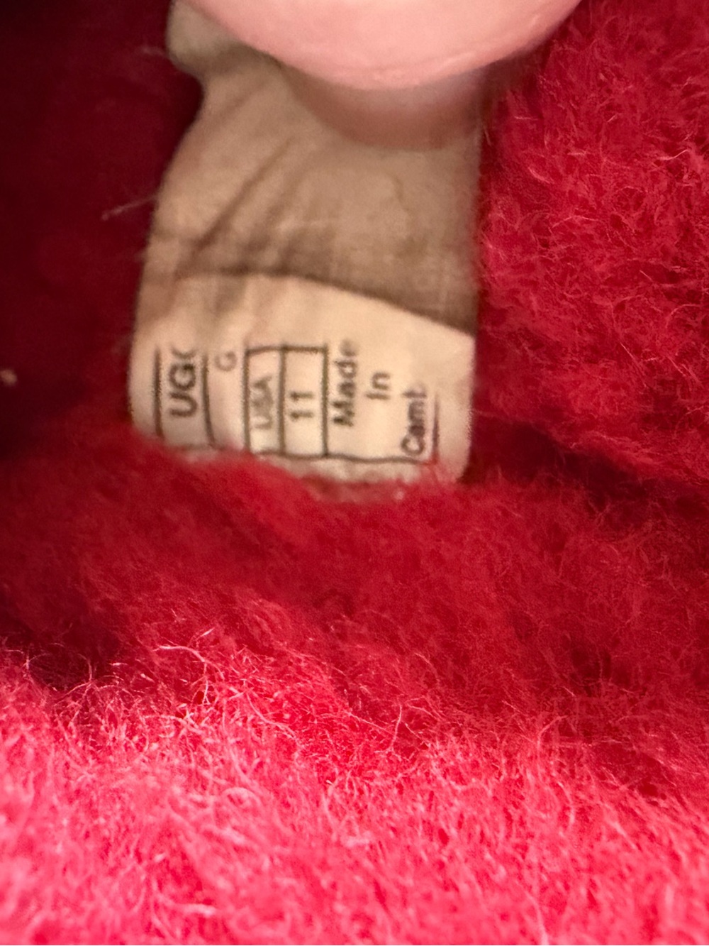 UGG Red Kids Tasman Slipper Slides size 11 - Picture 7 of 12